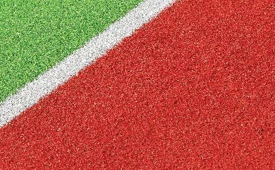 Coloured grasses red and green with white stripe