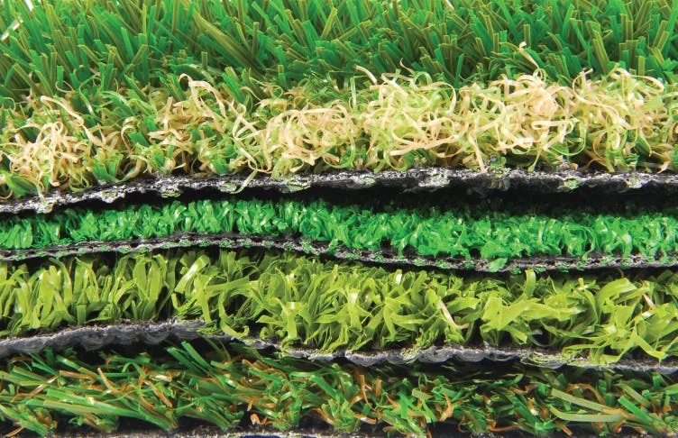 Pile of different artificial Grass Samples